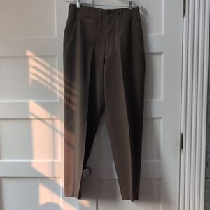 High-waisted vintage military trousers